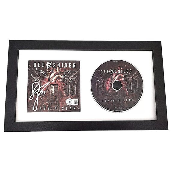 Dee Snider Twisted Sister Authentic Signed CD Leave A Scar Album Framed Beckett - Picture 2 of 7
